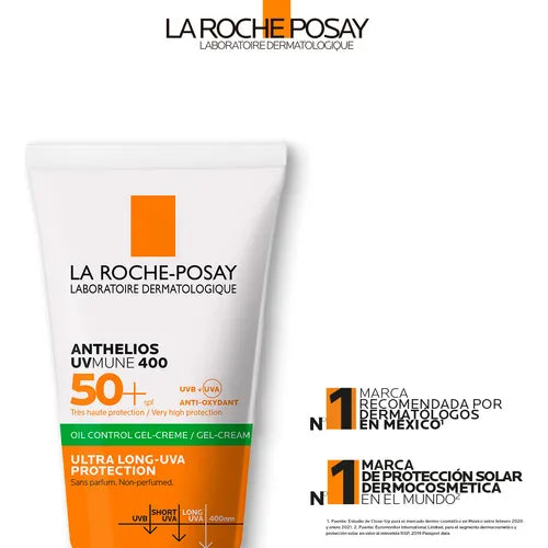 Protector Solar Fps50+ Gel Cream Piel grasa y sensible 50 Ml